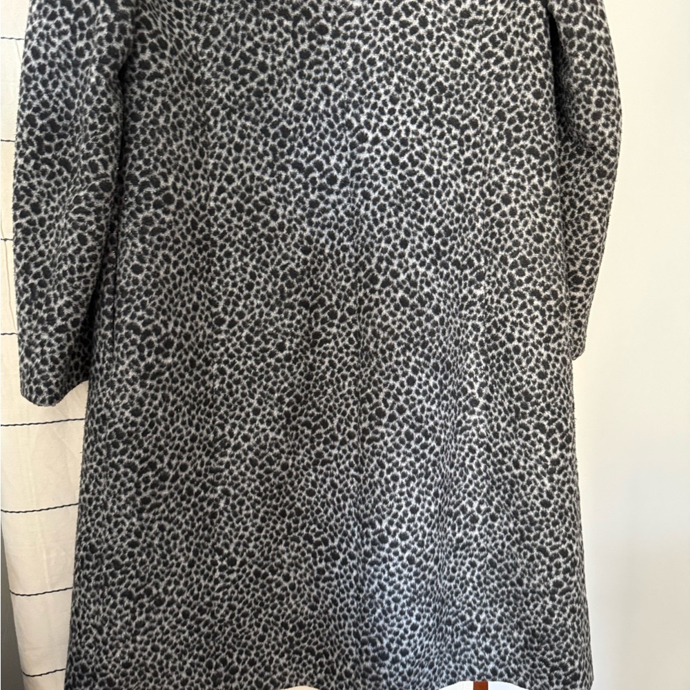 Maje Black and Gray Patterned Trench Coat - Picture 8 of 14
